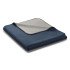 Плед "Biederlack" двусторонний Marineblau Silbergrau 150*200 см