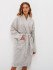 Халат женский  махровый "Ambiella" Paris серый 48-50 (L/XL)