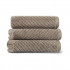 Полотенце махровое 1 шт "Casual Avenue/L'appartement" Chevron серо-коричневый/cabble stone 76*142 см