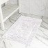 Коврик для ног в ванную 1 шт "DeNastia" Soft collection белый/М111345  50*80 см