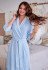 Халат женский велюровый "Vien" Evening Comfort summer blue 54 (3XL)