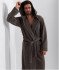Халат мужской велюровый "Vien" Maximus с капюшоном haki 54 (3XL)
