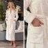 Халат женский махровый "Vien" Nefertari cream 52 (2XL)