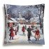 Декоративная наволочка "Гобелен" Москва Ярмарка серебро 45*45 (±2) см