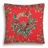 Декоративная наволочка "Гобелен" НГ Рождественский венок ягоды красный фон 45*45 (±2) см