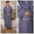 Халат мужской вафельный "Vien" Comfort джинс 48-50 (L/XL)