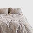 Постельное белье Вареный хлопок "Nova" Eco Line- бежевый Евро