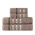Комплект махровых полотенец 4 шт. "Karna" Bale кофейный 50*80 см-2 шт, 70*140 см-2 шт
