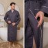 Халат мужской вафельный "Vien" Comfort антрацит 56 (4XL)