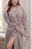 Халат женский велюровый "Vien" Anastasia latte 54 (3XL)