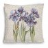 Декоративная наволочка "Гобелен" Ирисы фон Сиреневые 45*45 (±2) см