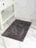 Коврик для ног в ванную 1 шт "DeNastia" Soft collection темно-серый/M111339 50*80 см
