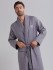 Халат мужской вафельный "Vien" Monte Carlo серый 48-50 (L/XL)