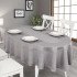 Скатерть "Karna" Darvin овальная серый 160*220 см