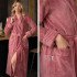 Халат женский велюровый "Vien" Anastasia old rose 52 (2XL)