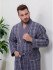 Халат мужской вафельный "Vien" Salvador anthracite 48/50 (L/XL)