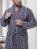 Халат мужской вафельный "Vien" Salvador anthracite 48/50 (L/XL)