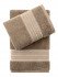 Комплект махровых полотенец 2 шт. "Karna" Ramin кофейный 50*90 см, 70*140 см