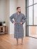 Халат мужской вафельный "Vien" Salvador grey 52 (2XL)
