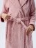 Халат женский махровый "Vien" Eco Cotton с капюшоном pudra  48-50 (L/XL)