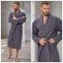 Халат мужской вафельный "Vien" Liberty grey 56 (4XL)