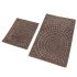 Комплект ковриков для ног в ванную 2 шт. "Karven" Girdap темно-бежевый 50*60 см, 60*100 см